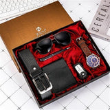 Gift Box Set For Men- Watch Wallet Sunglasses Belt